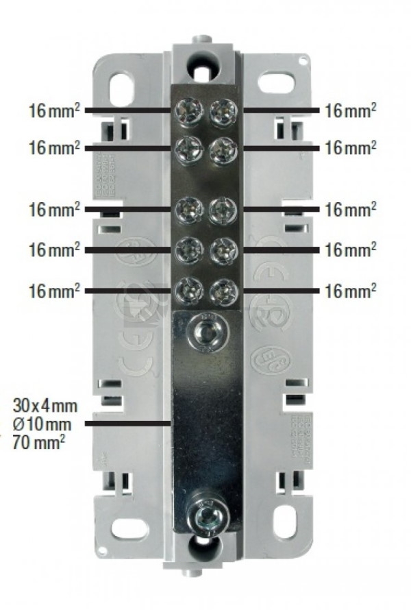 Obrázek produktu  Ekvipotenciální svorkovnice Elektro Bečov EPS 4 A s krytem I228407 3