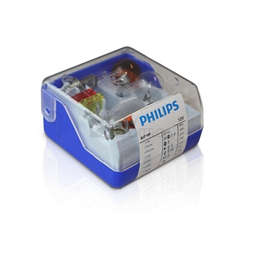 Sada autožárovek Philips Single Kit H4 55005SKKM P43t-38 12V 60/55W s homologací