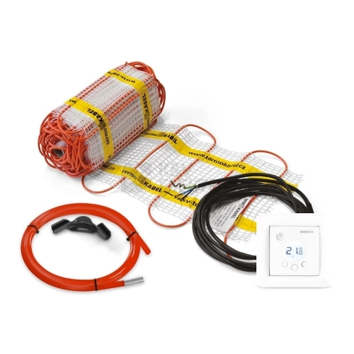 Topná rohož s termostatem K&V thermo sada Classic KIT 1,2 (192W) jeden studený konec