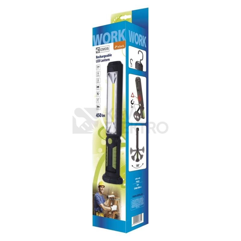 Obrázek produktu Nabíjecí svítilna LED EMOS P4525 JF708A-COB+5 5W 2