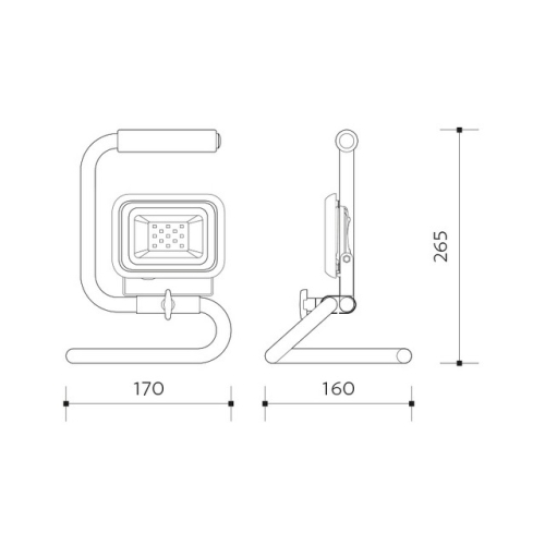 Montážní LED reflektor Panlux VANA HANDY 10W IP65 LEDMED LM54300006