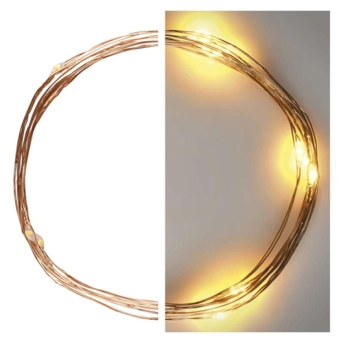 Vánoční osvětlení EMOS D3AW07 ZY1952 20LED nano řetěz měděný 1,9m 2xAA teplá bílá s časovačem (obrázek 6)