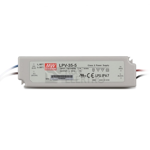 Napájecí zdroj MEAN WELL pro LED 5VDC 35W LPV-35-5