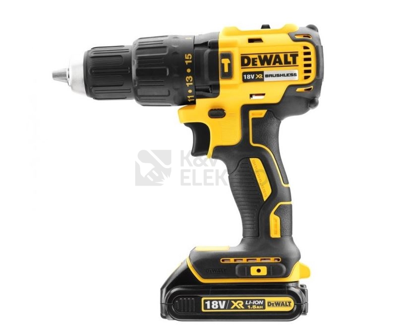 Obrázek produktu  Aku vrtačka DeWALT DCD778S2T 18V bezuhlíková s příklepem 2x aku Li-ion 1,5Ah
 1