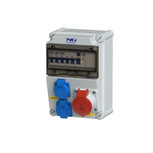 Zásuvková skříň nástěnná SC 51 022 E.01 jištěná s chráničem