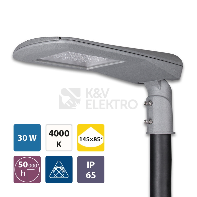 Obrázek produktu  LED svítidlo veřejného osvětlení McLED Street 30W  4000K neutrální bílá ML-521.001.09.0 17