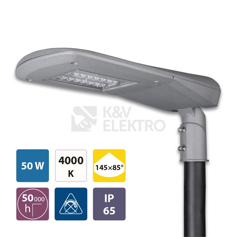 Obrázek produktu  LED svítidlo veřejného osvětlení McLED Street 50W 4000K neutrální bílá ML-521.003.09.0 19