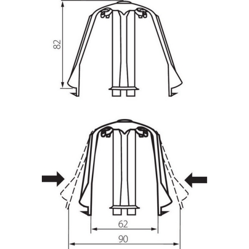 Distanční ochrana pro podhledová bodová svítidla Kanlux SC-1 25590