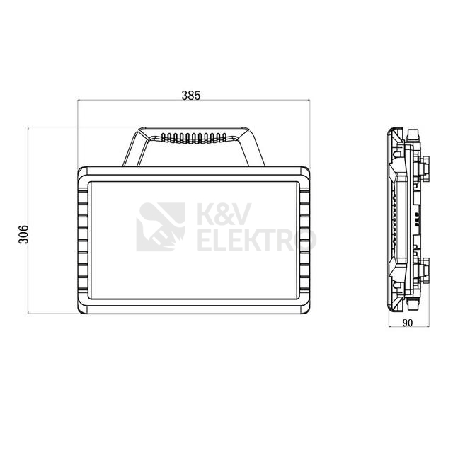 Obrázek produktu LED reflektor McLED Calipso 45W 3800/1900lm 6500K IP54 ML-511.600.65.0 2