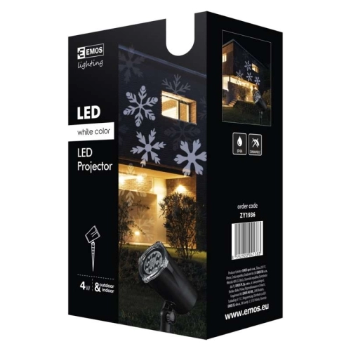 Vánoční osvětlení EMOS DCPC02 ZY1936 LED dekorativní projektor bílé vločky (obrázek 8)
