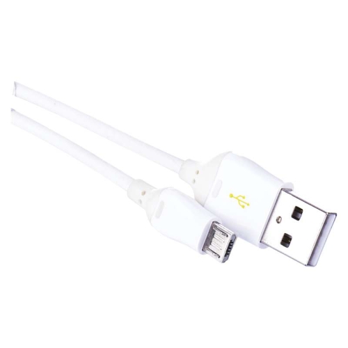 Levně USB kabel EMOS 2.0 A/M - micro B/M 1m bílý, Quick Charge SM7004W