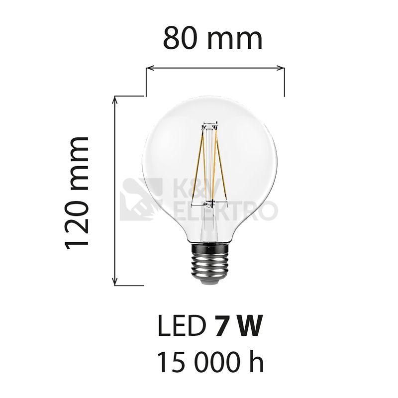 Obrázek produktu LED žárovka E27 McLED 7W (60W) teplá bílá (2700K) ML-322.004.94.0 4