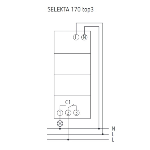 Astronomické spínací hodiny Theben SELEKTA 170 top3 1700130 1700087