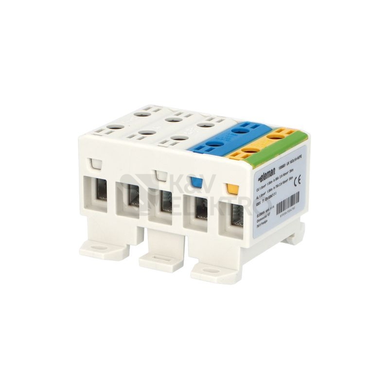 Obrázek produktu Univerzální připojovací svorka UK 16/3X1A+N/PE 3xšedá/modrá/žlutá 1006651 0