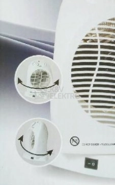 Obrázek produktu Teplovzdušný ventilátor otáčecí 1000W/2000W FK Technics FK1/O 2