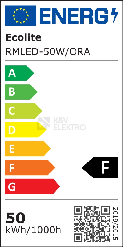 Obrázek produktu Přenosný LED reflektor Ecolite WORK RMLED-50W/ORA 2