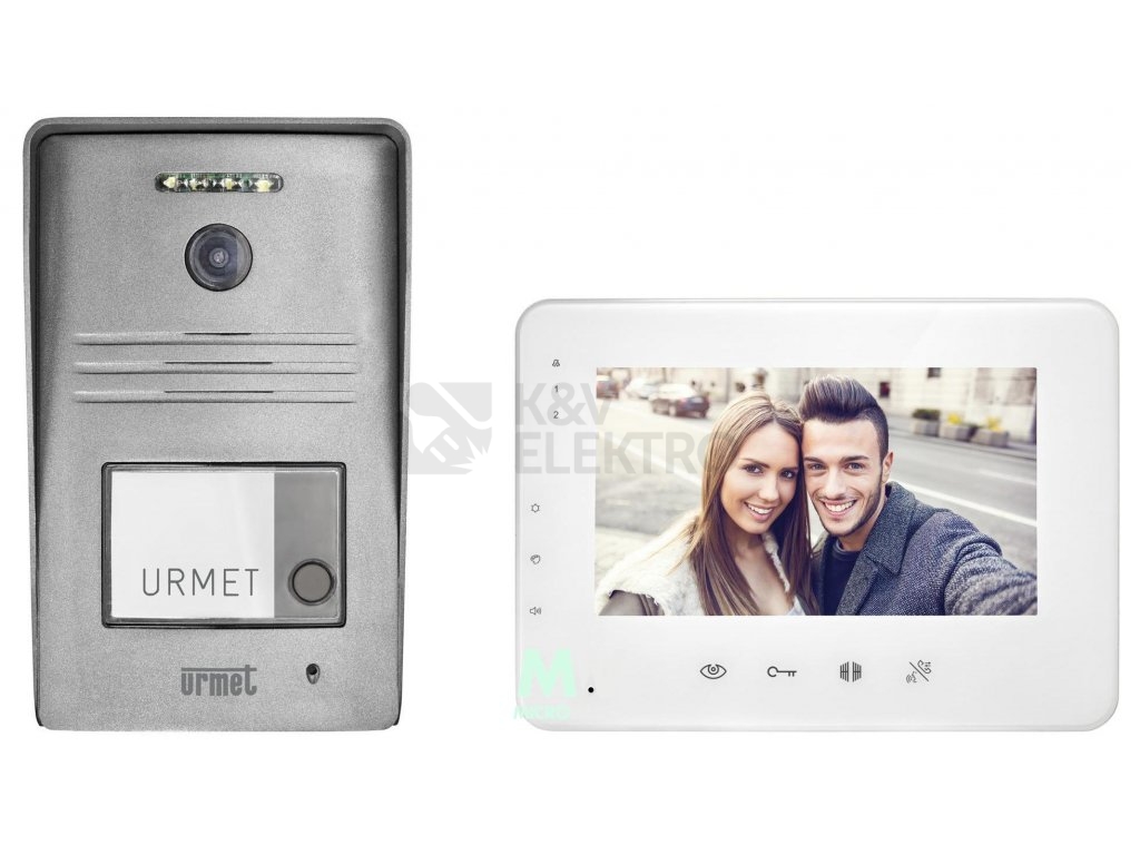 Obrázek produktu Sada domovního videotelefonu Urmet 1726/11 7" pro 1 účastníka 0