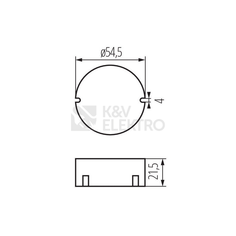 Obrázek produktu Elektronický transformátor Kanlux CIRCO LED 12VDC 0-10W 24240 1