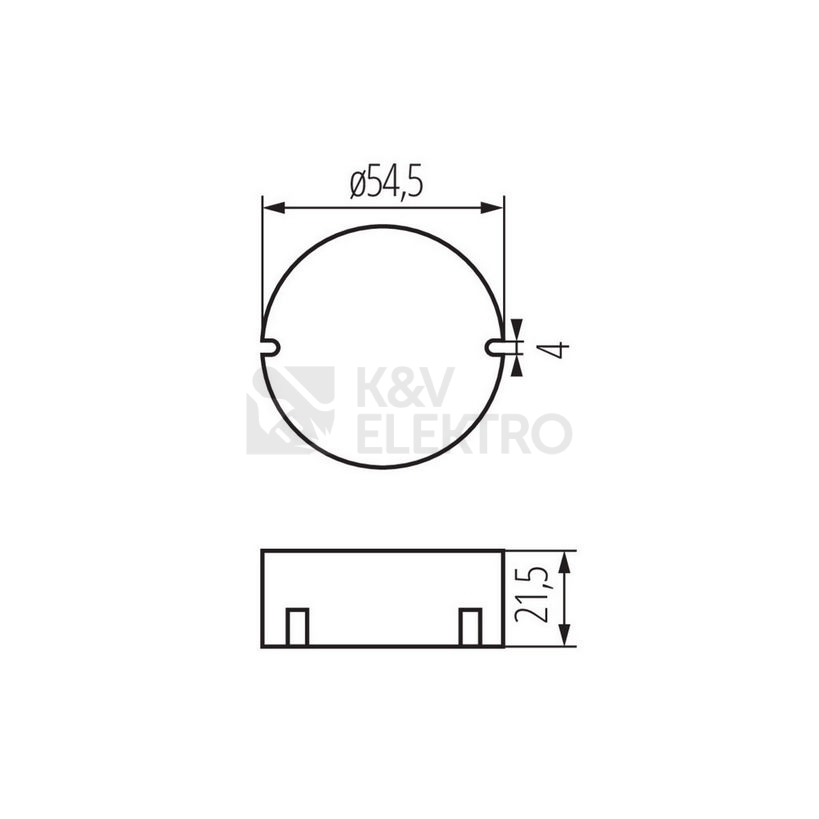 Obrázek produktu Elektronický transformátor Kanlux CIRCO LED 12VDC 0-10W 24240 2