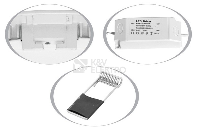 Obrázek produktu LED podhledové svítidlo Ecolite LADA LED-WSL-6W/41/CHR 6W 4100K neutrální bílá 2