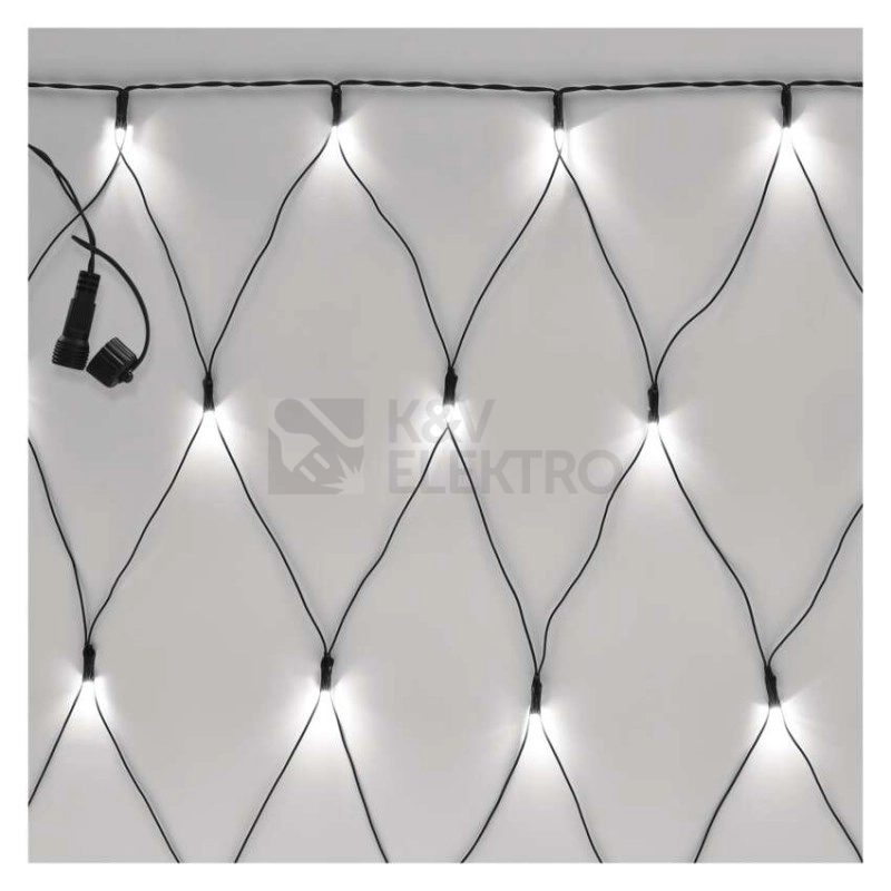 Obrázek produktu Propojovací vánoční síť bez zdroje EMOS Connecting D1DC01 ZY1934 160LED 2x1,5m studená bílá 3
