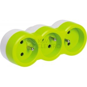 Obrázek produktu Legrand rozdvojka zelená 3x2P+T 50505 1