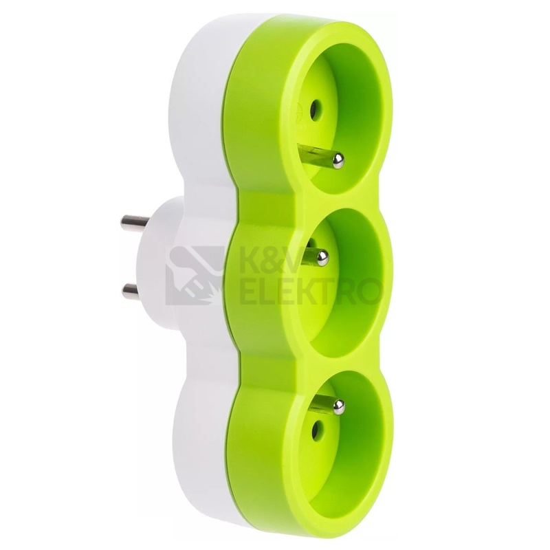Obrázek produktu Legrand rozdvojka zelená 3x2P+T 50505 2