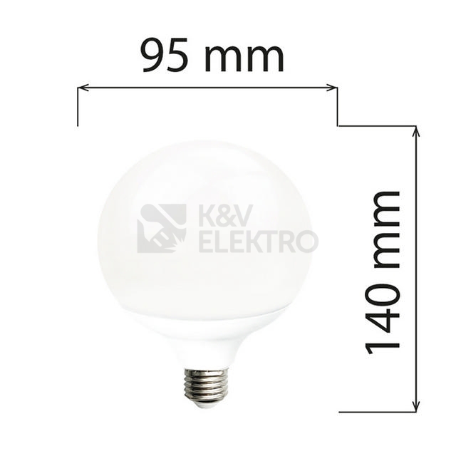 Obrázek produktu LED žárovka E27 McLED 12W (75W) teplá bílá (2700K) ML-322.005.27.0 4