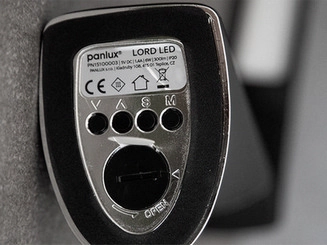 Stolní lampička LED Panlux LORD černá kůže PN15100003 (obrázek 5)