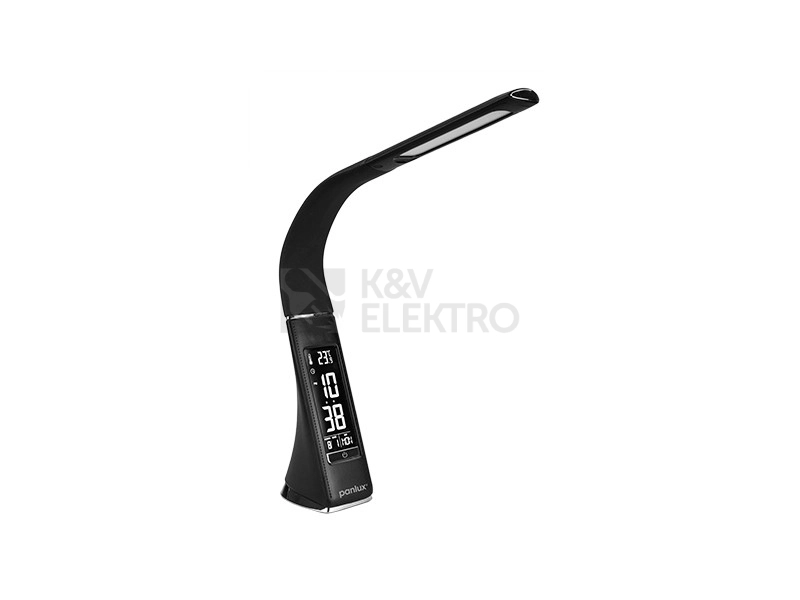Obrázek produktu Stolní lampička LED Panlux LORD černá kůže PN15100003 0