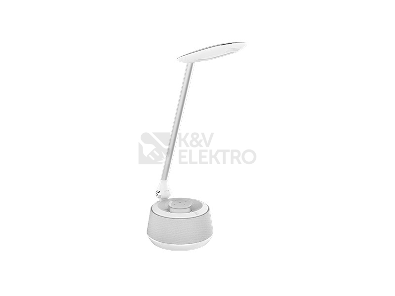 Obrázek produktu Lampička Panlux MOANA MUSIC LED s bluetooth reproduktorem bílá neutrální PN15300014 0