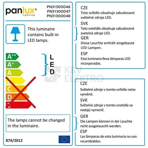 Obrázek produktu Svítidlo Panlux ELIPTIC LED černá 15W IP54 4000K PN31300047 1