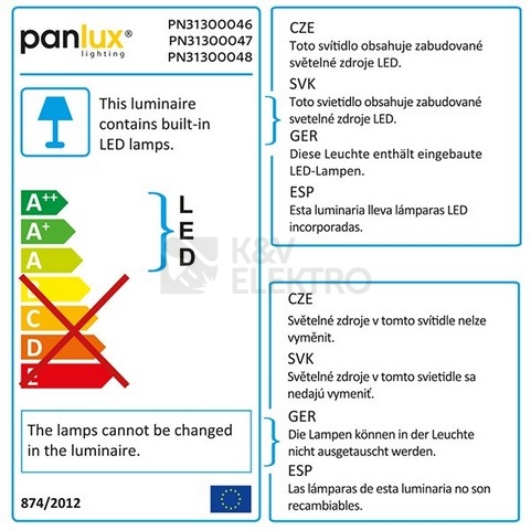 Obrázek produktu Svítidlo Panlux ELIPTIC LED stříbrná 15W IP54 4000K PN31300048 1