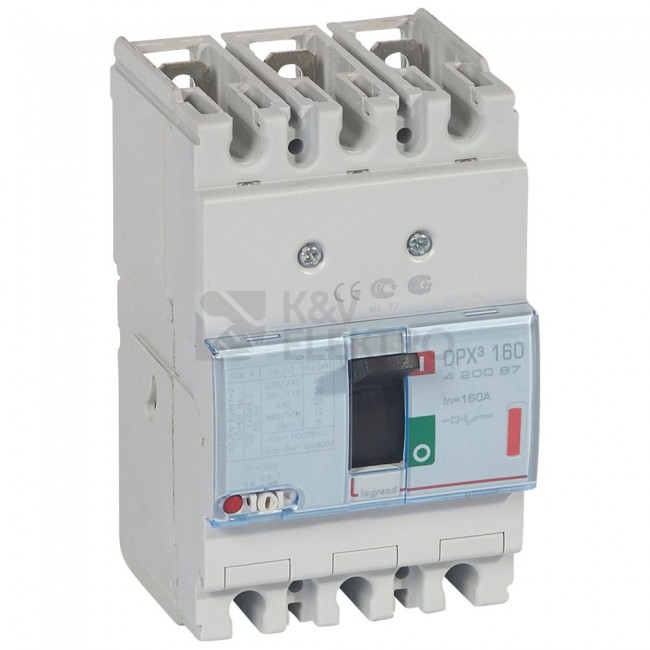 Obrázek produktu Jistič Legrand DPX3 3P 160A 36kA 420087 0