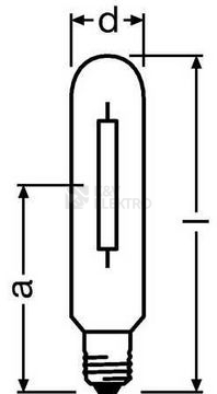 Obrázek produktu Výbojka OSRAM NAV-T 50W SUPER 4Y E27 teplá bílá 2000K 4