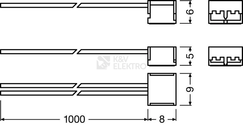 Obrázek produktu Konektor pro LINEARlight FLEX Osram FX-SC08-G2-CT2PF-1000 1