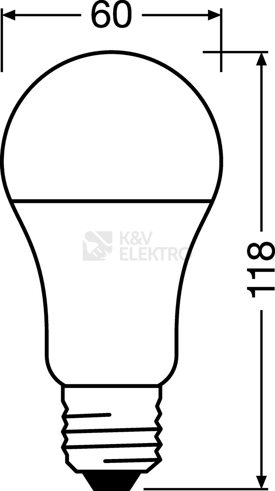 Obrázek produktu LED žárovka E27 OSRAM CLA FR 10W (75W) studená bílá (6500K) 6