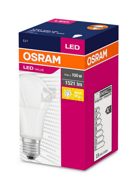 Obrázek produktu LED žárovka E27 OSRAM VALUE CLA FR 13W (100W) teplá bílá (2700K) 1