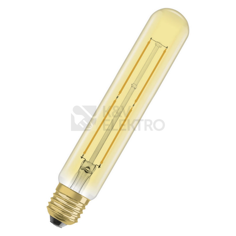 Obrázek produktu  LED žárovka Vintage 1906 E27 OSRAM 4W (35W) teplá bílá (2000K) Retro Filament Gold Tubular 0