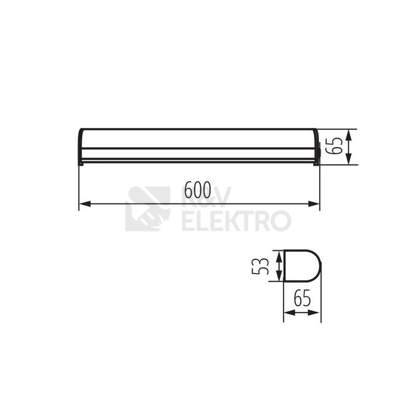 Obrázek produktu LED svítidlo Kanlux ROLSO LED IP44 15W-NW neutrální bílá 4000K 26700 6