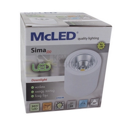 Obrázek produktu Přisazené LED svítidlo McLED Sima S30 30W 2700K ML-416.025.33.0 9