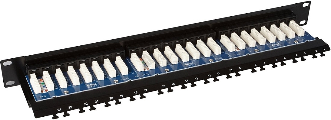 Obrázek produktu Patch panel Solarix SX24L-5E-UTP-BK 24x RJ45 CAT5E UTP 1U s vyvazovací lištou 1