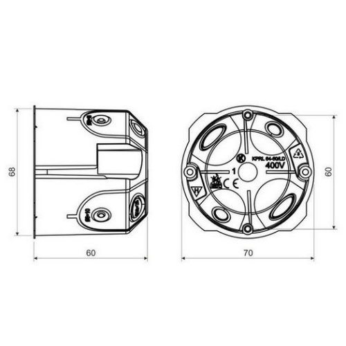 Krabice do sádrokartonu KOPOS KPRL 64-60/LD NA hluboká