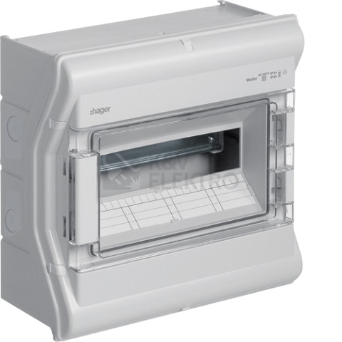 Obrázek produktu Rozvodnice nástěnná vector II IP65 12M transparentní dveře VE112PN 0
