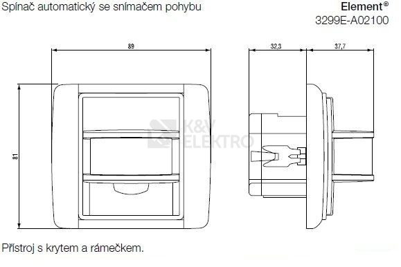Obrázek produktu ABB Time, Time Arbo pohybové čidlo antracit 3299E-A02100 34 2