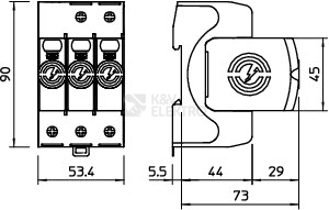 Obrázek produktu Svodič přepětí OBO V20-3-280 5095163 280V 1