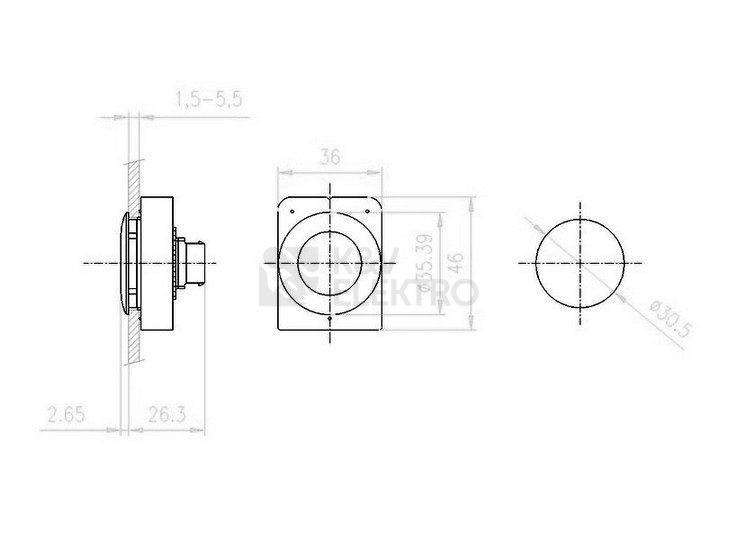 Obrázek produktu Ovládací hlavice čevená EATON M30C-FD-R-X0 182939 1