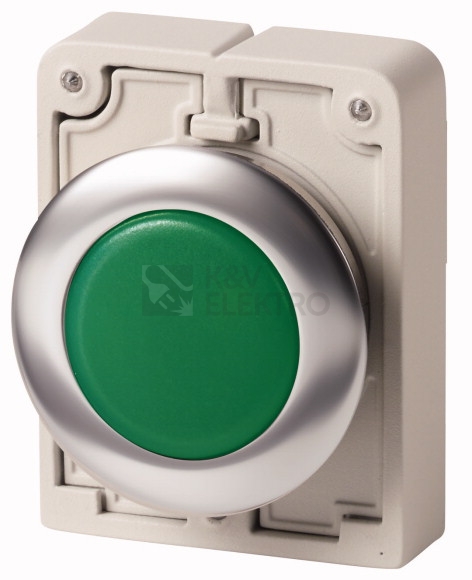 Obrázek produktu Signálka zelená zapuštěná IP67 kroužek kovový EATON M30C-FL-G 183283 0