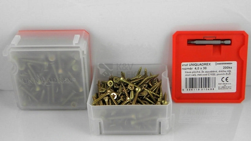 Obrázek produktu VRUT 5,0X60 UQ 2/3 ZNZL Q - BOX 70KS 1