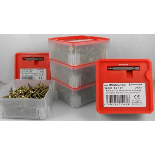 Vrut 3×25 UNIQUADREX v UQ BOXu (400ks)